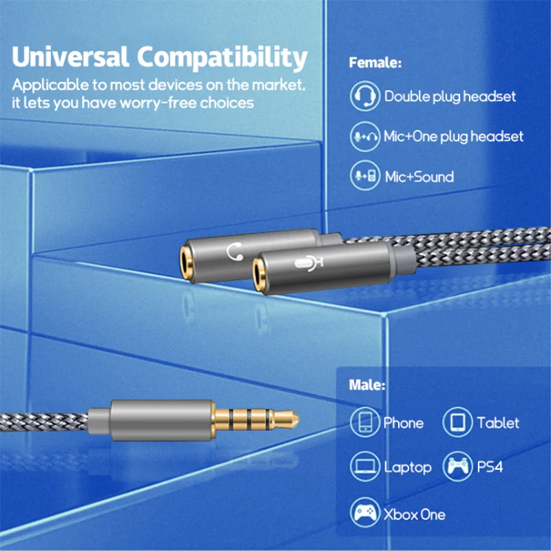 Аудиоразветвитель для гарнитур – обзор и цена Earphone Splitter Jack